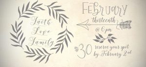Script and Sip Calligraphy Class Saturday February 13, 2018